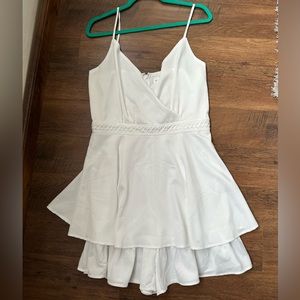 SHORT JUMPSUIT white